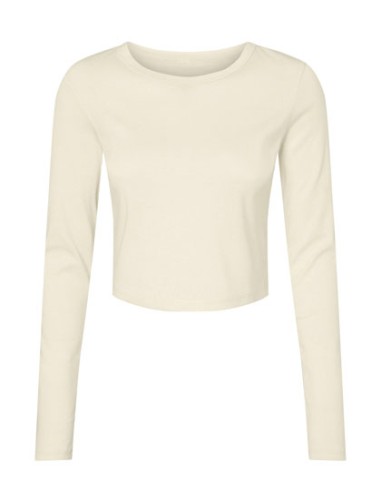 BEL-1501-Womens Micro Rib Long Sleeve Baby Tee